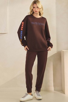 Women's Faith Over Fear Ultra Comfy Pullover Sweatshirt (Open Pack) style 5