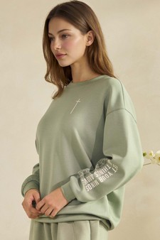 Women's Set Your Minds On Things Above Ultra Comfy Pullover Sweatshirt (Open Pack) style 3