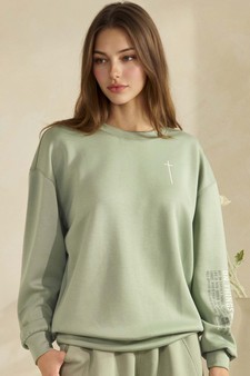 Women's Set Your Minds On Things Above Ultra Comfy Pullover Sweatshirt (Open Pack) style 4