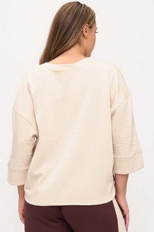 Women's Reindeer in the Snow UltraComfy Embroidered Top (Open Pack) style 2