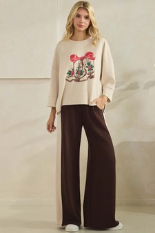 Women's Jingle Boots UltraComfy Graphic Top (Open Pack) style 5