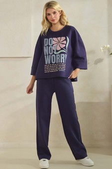 Women's Do Not Worry Ultra Comfy Pullover Top (Open Pack) style 5