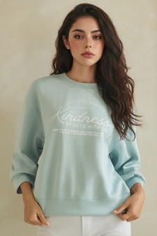 ETA 04/30/26 - Kindness Starts With Us Ultra Comfy Pullover Sweatshirt (Open Pack) style 4