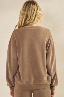 ETA 08/14/25 Women's God Is Love Corduroy Pullover Sweatshirt (Open Pack) style 2
