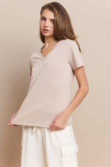 Women’s V-Neck Cotton T-shirt style 4