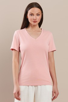 Women’s V-Neck Cotton T-shirt style 4