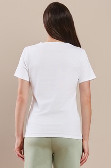 Women’s V-Neck Cotton T-shirt style 3