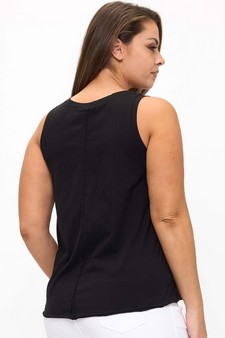 The Classic Soft Cotton Raw Edge Top style 2