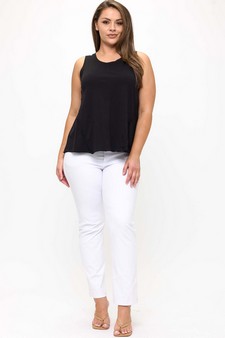 The Classic Soft Cotton Raw Edge Top style 5