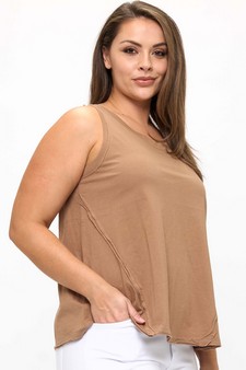 The Classic Soft Cotton Raw Edge Top style 3