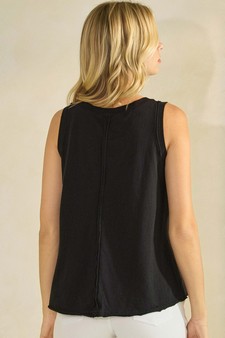 The Classic Soft Cotton Raw Edge Top style 2