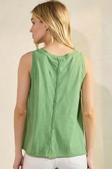 The Classic Soft Cotton Raw Edge Top style 2
