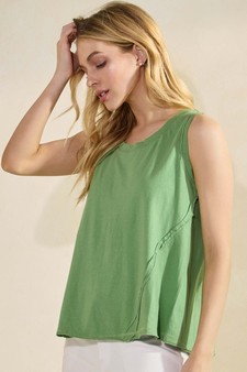 The Classic Soft Cotton Raw Edge Top style 3