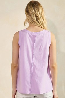 The Classic Soft Cotton Raw Edge Top style 2