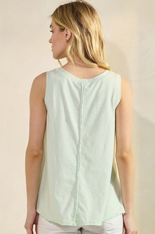The Classic Soft Cotton Raw Edge Top style 2