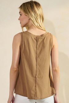 The Classic Soft Cotton Raw Edge Top style 2