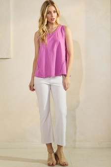 The Classic Soft Cotton Raw Edge Top style 5