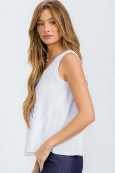 ETA 05/13/25 - The Classic Soft Cotton Raw Edge Top style 3