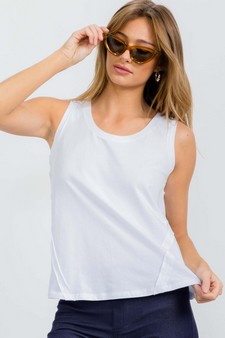 ETA 05/13/25 - The Classic Soft Cotton Raw Edge Top style 4