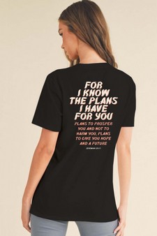 God Has a Plan Graphic Cotton T-Shirt (XXL only) style 2
