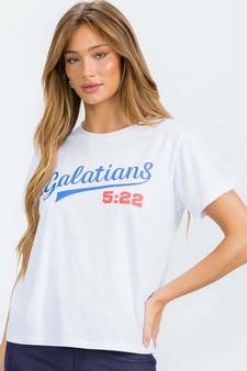 Fruit Of The Spirit Graphic Cotton T-Shirt (M only) style 2