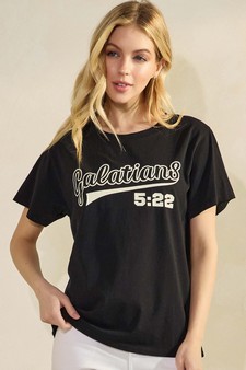 Fruit Of The Spirit Graphic Cotton T-Shirt (S only) style 2