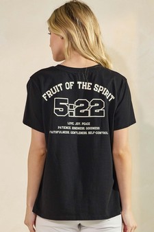 Fruit Of The Spirit Graphic Cotton T-Shirt (XL only) style 3