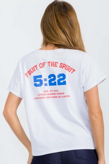 Fruit Of The Spirit Graphic Cotton T-Shirt (XXL only) style 3