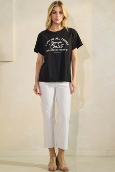 I Can Do All Things Graphic Cotton T-Shirt (XXL only) style 5