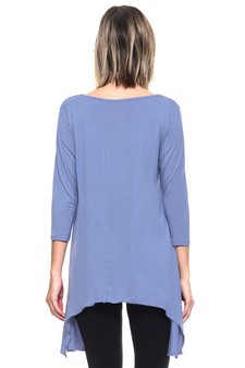 Asymmetrical Hemline Tunic Top style 3