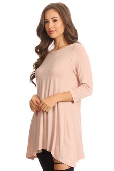 Women's 3/4 Sleeve Tunic with Hidden Pockets style 2