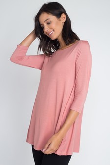 Women's 3/4 Sleeve Tunic with Hidden Pockets style 3