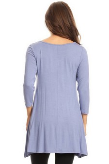 Women's 3/4 Sleeve Tunic with Hidden Pockets style 4