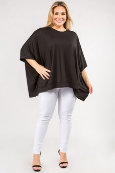 Oversized Boxy Short Sleeve Tunic Top style 4