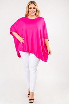 Oversized Boxy Short Sleeve Tunic Top style 4