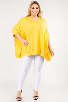 Oversized Boxy Short Sleeve Tunic Top style 4