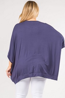 Oversized Boxy Short Sleeve Tunic Top style 3