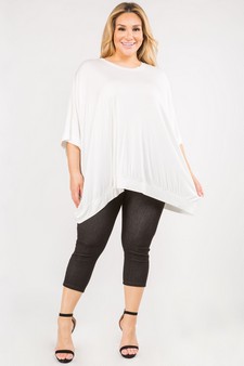 Oversized Boxy Short Sleeve Tunic Top style 4