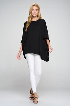 Oversized Boxy Short Sleeve Tunic Top style 5