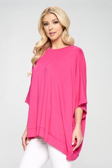 Oversized Boxy Short Sleeve Tunic Top style 2