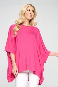 Oversized Boxy Short Sleeve Tunic Top style 4