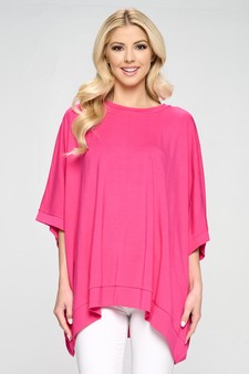 Oversized Boxy Short Sleeve Tunic Top style 5