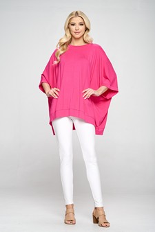 Oversized Boxy Short Sleeve Tunic Top style 6