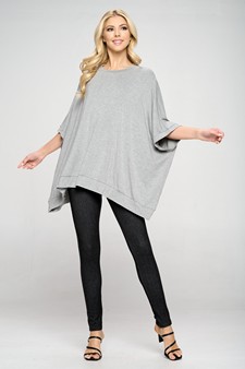 Oversized Boxy Short Sleeve Tunic Top style 6