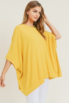 Oversized Boxy Short Sleeve Tunic Top style 3