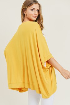 Oversized Boxy Short Sleeve Tunic Top style 5