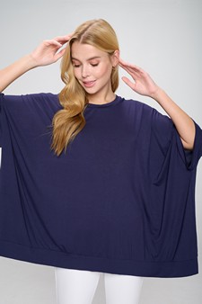 Oversized Boxy Short Sleeve Tunic Top style 4