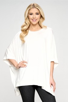 Oversized Boxy Short Sleeve Tunic Top style 2