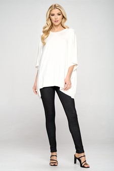 Oversized Boxy Short Sleeve Tunic Top style 6