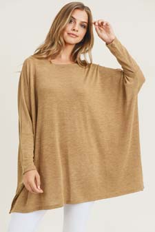 Women's Oversized Dolman Sleeve Tunic Top style 2